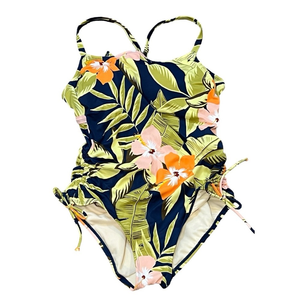 Floral Print One Piece Swimsuit
